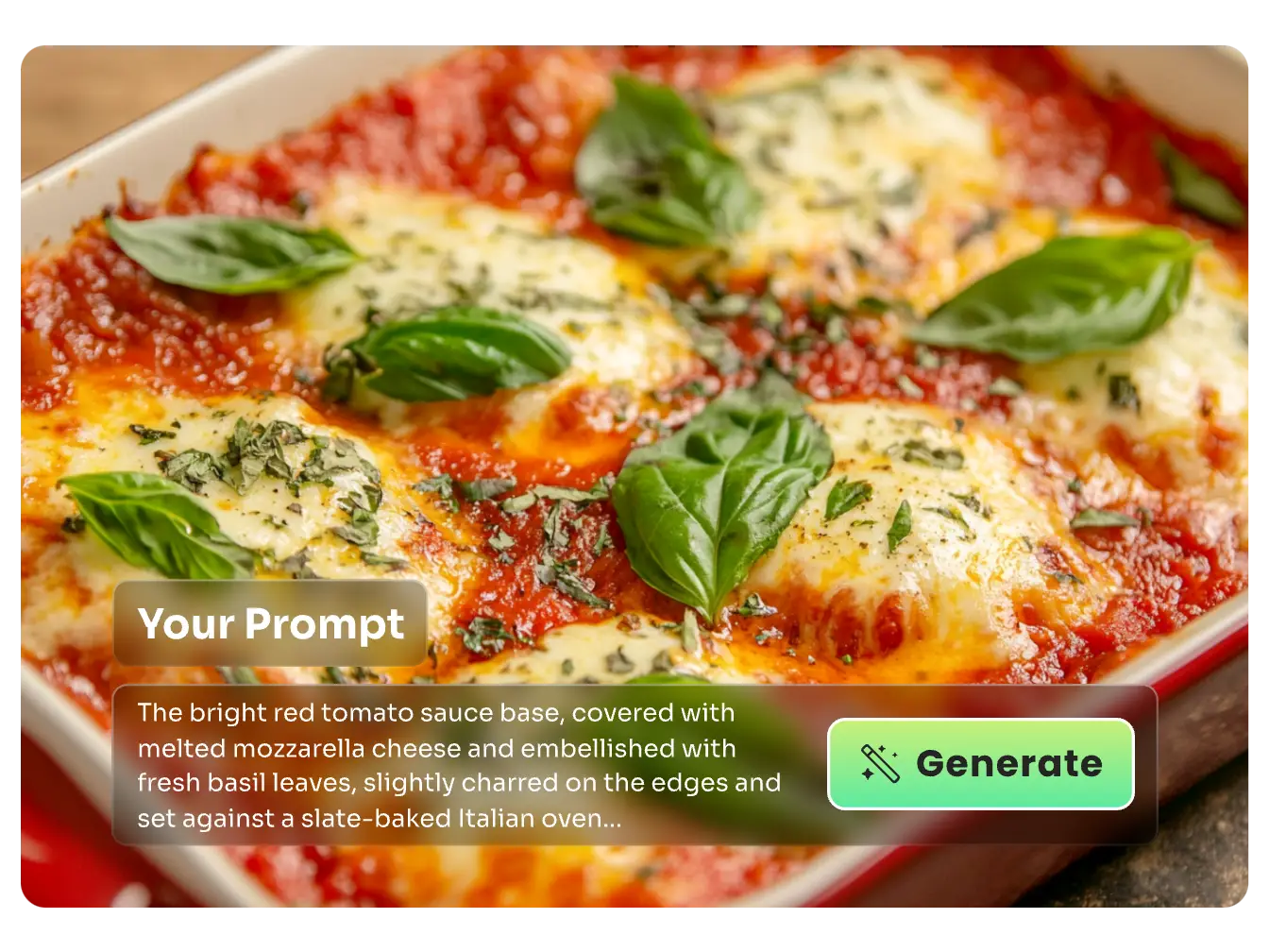 type text about your ai food