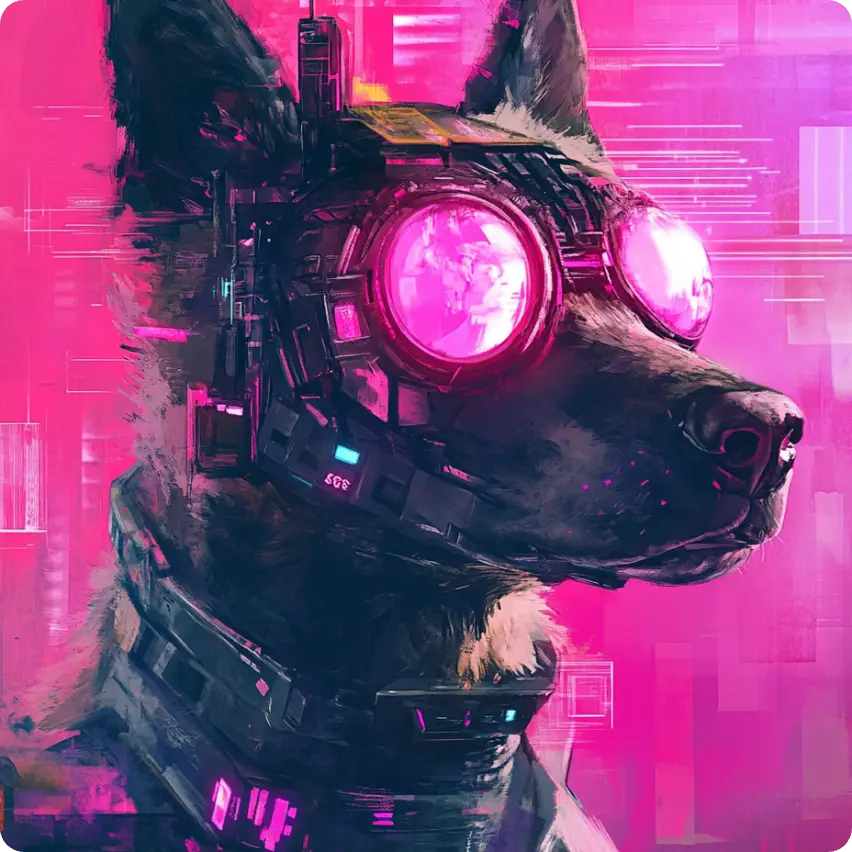a concept dog ai image generated with ai