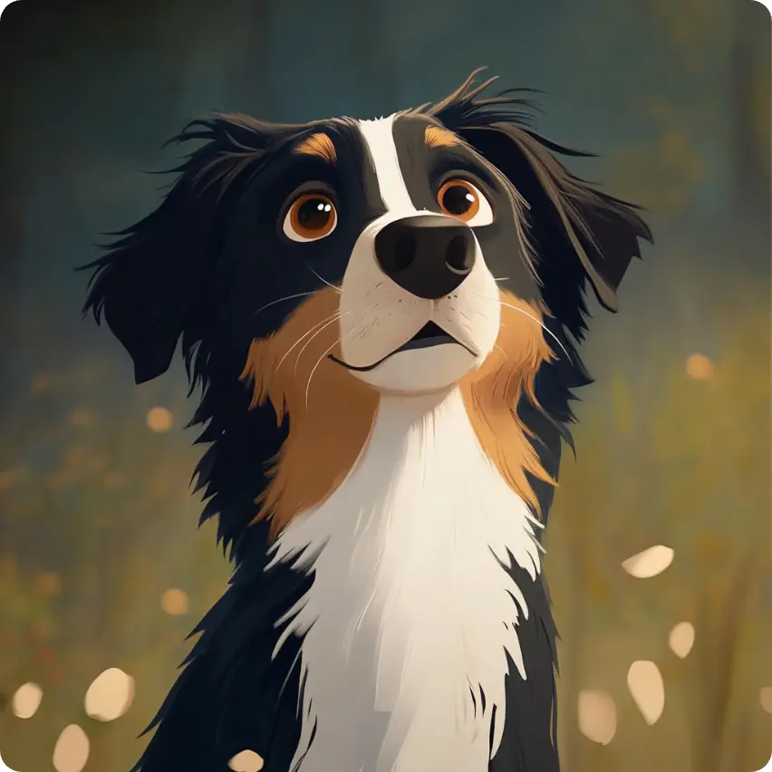 a cute dog ai image created by ai ease