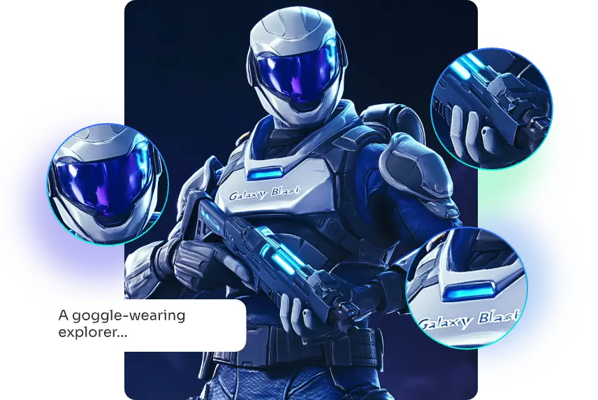 a unique fortnite skin make by fortnite ai generator