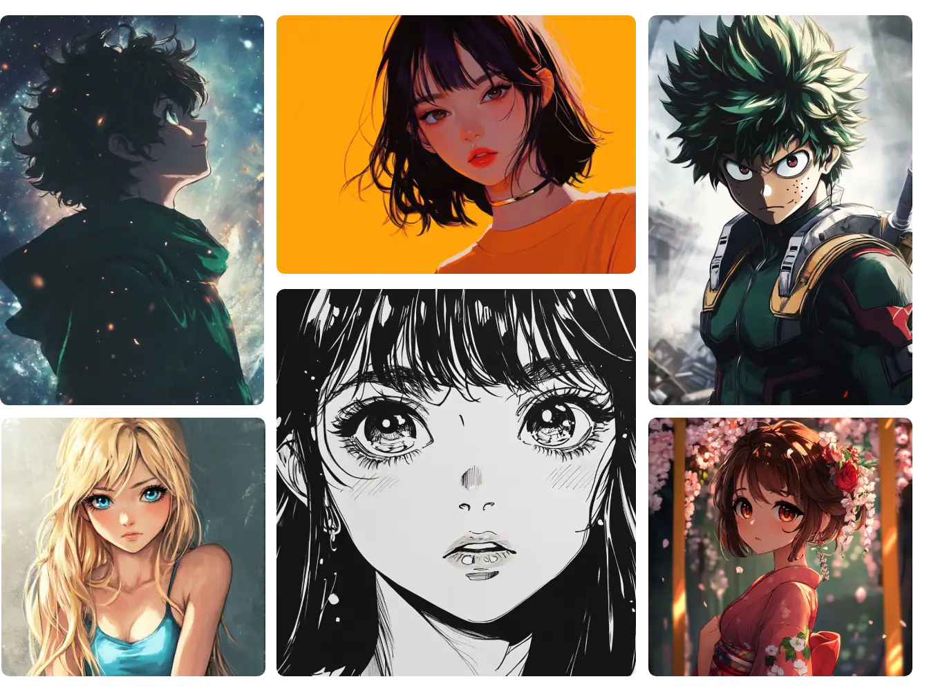 generate different styles of manga ai images