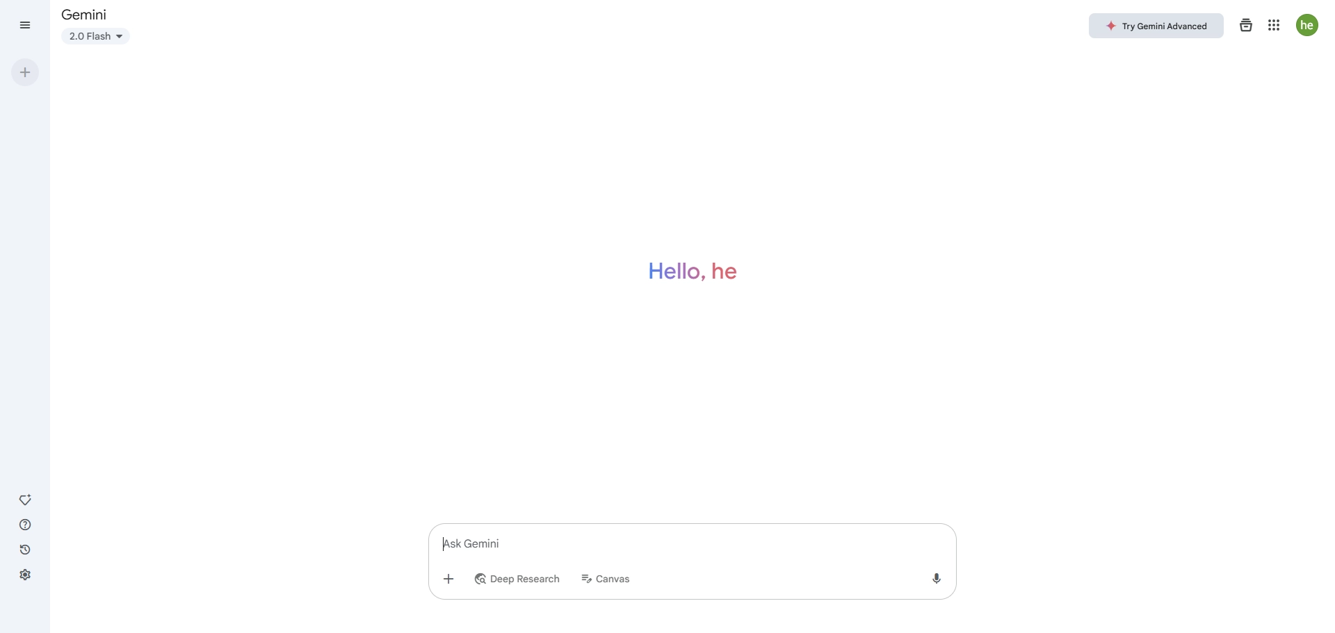 interface of gemini google ai image generator