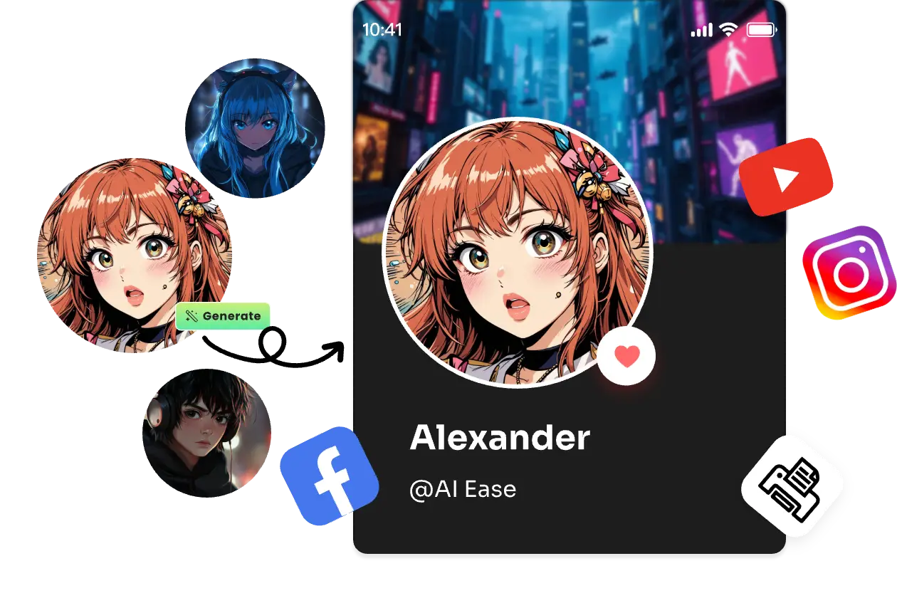 share your ai manga art on social media