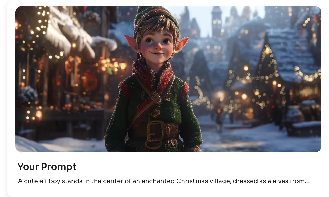 type your description to ai elf easily