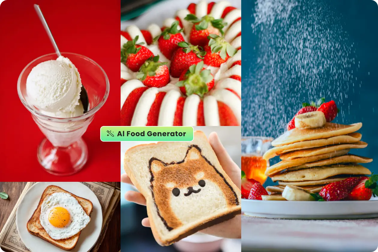 various ai food images
