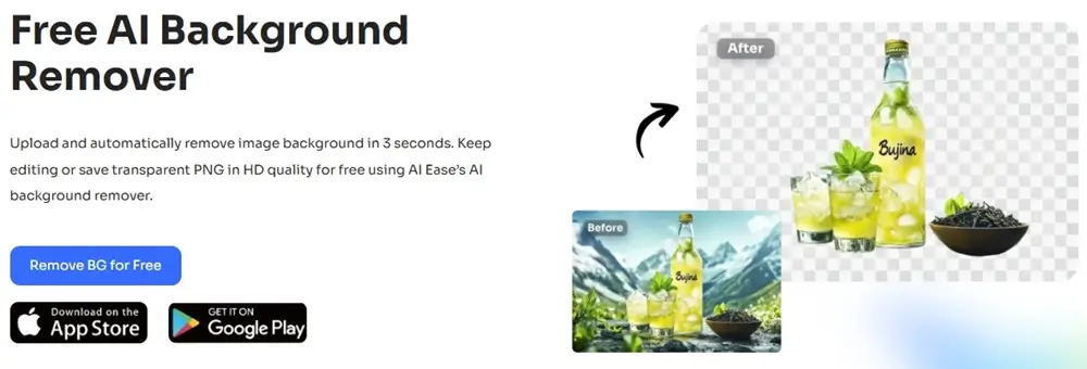 AI Ease’s online background remover