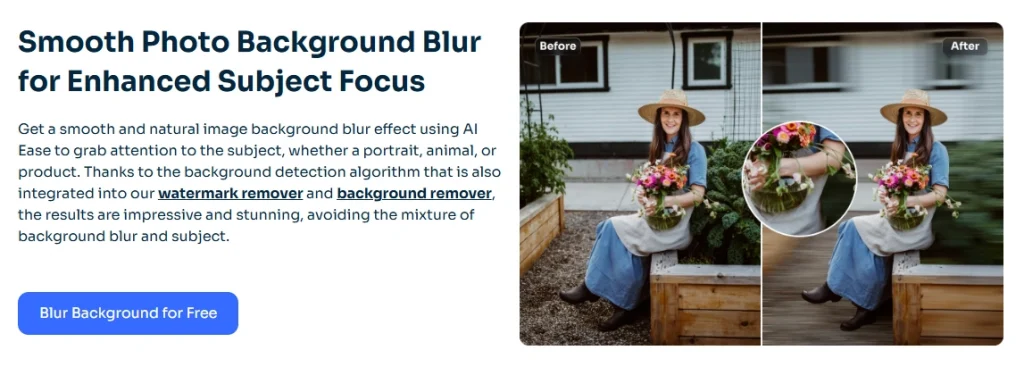 the before and after effects in a picture by using ai ease