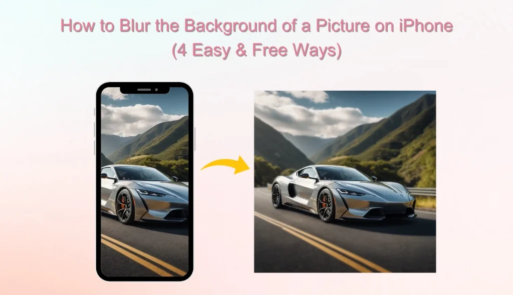 the picture of blur the background of a picture on iphone