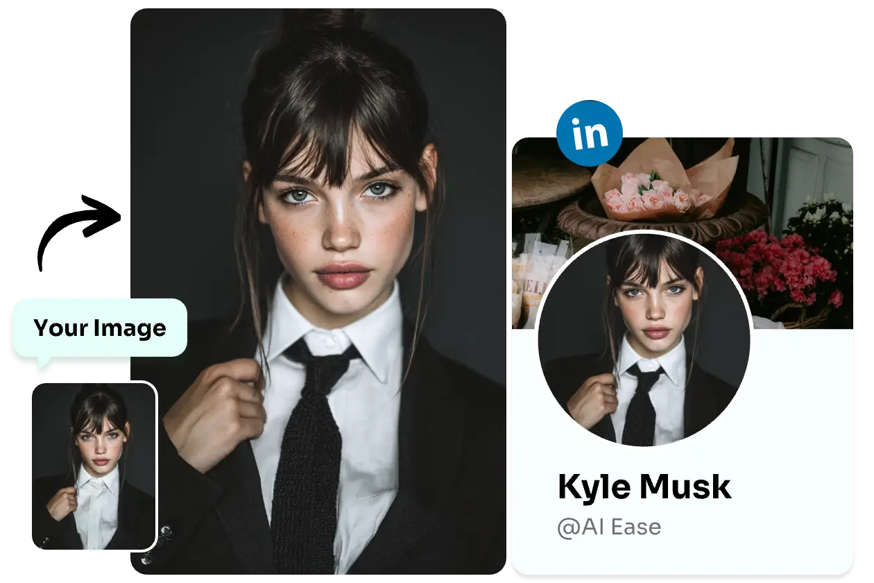 a profile picture of an official lady wearing professional black suit and tie
