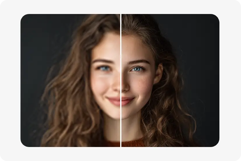 one click enhancing the unclear face portrait with ai ease ai face enhancer