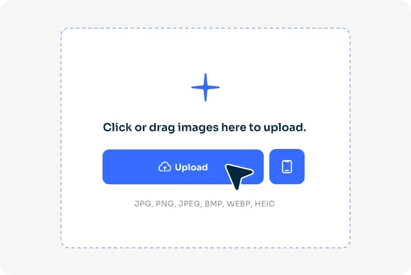 step of removing tattoo from photo with ai ease by uploading a photo