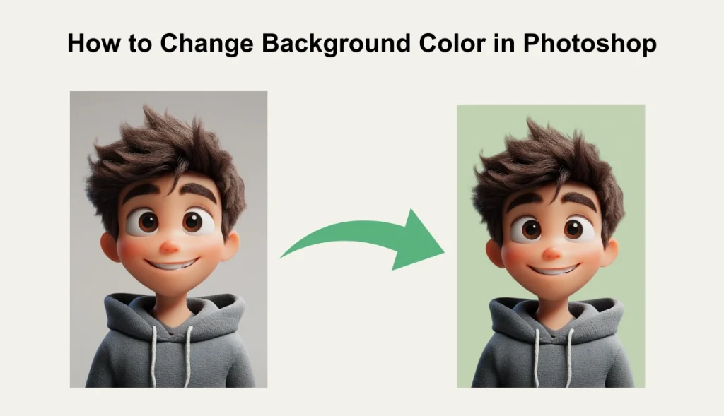 tutorial of how to change background color in photoshop