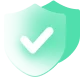 gradient green icon of safety