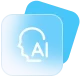 gradient light blue ai icon gradient light blue ai icon